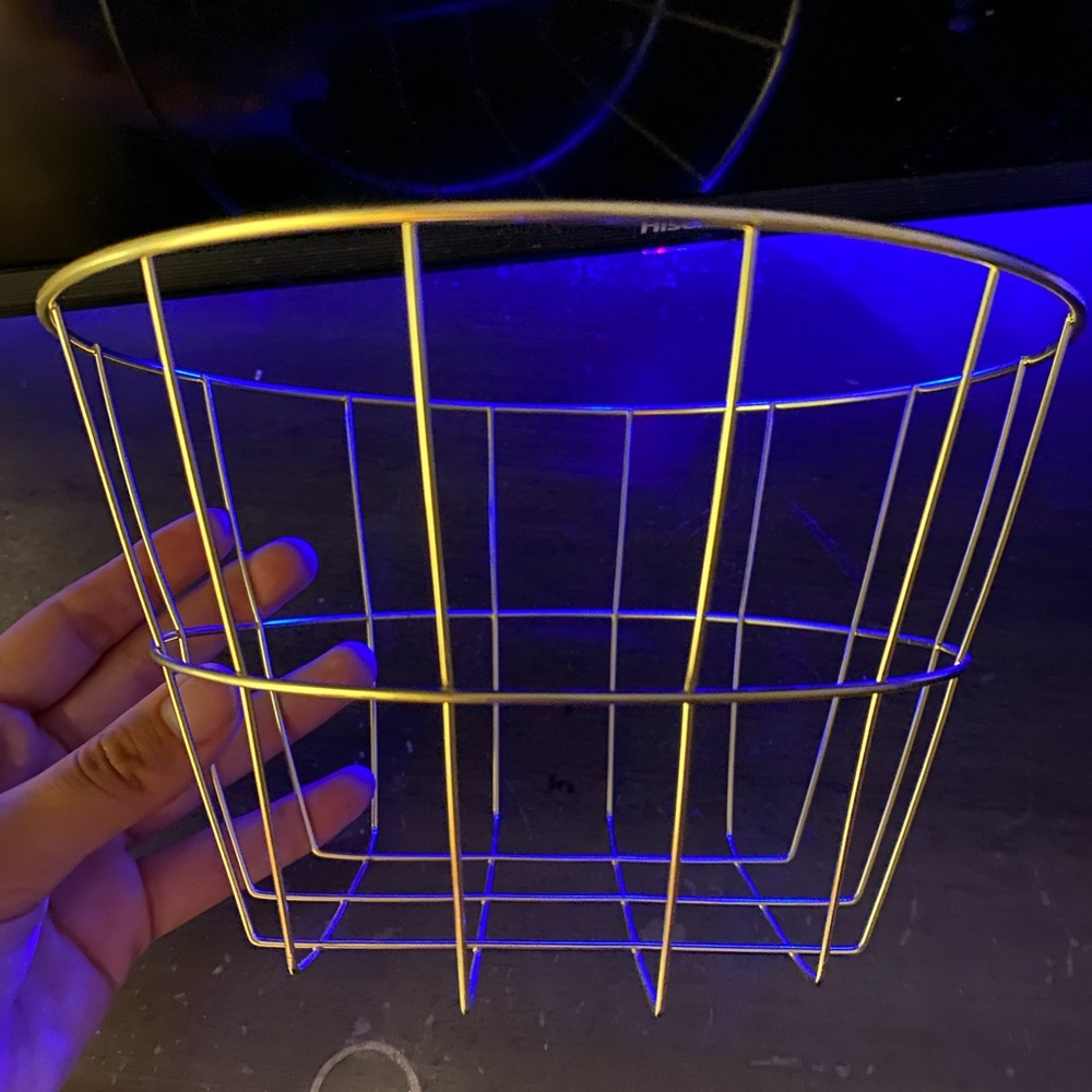 Gold Iron Wire Basket